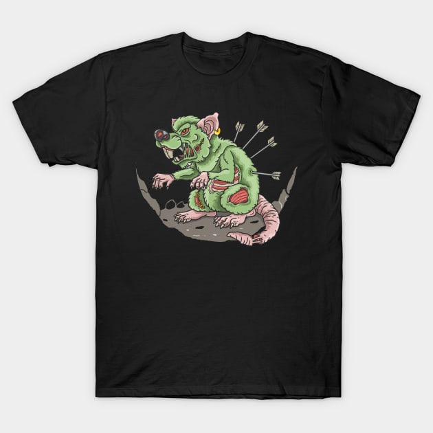 Zombie Rat T-Shirt by eufritz